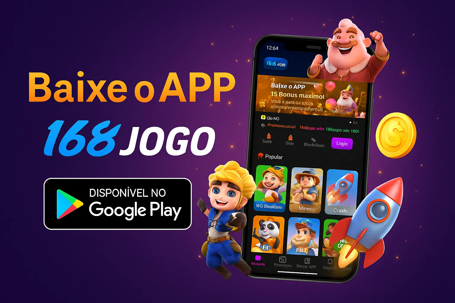 Baixar o 168JOGO Cassino App