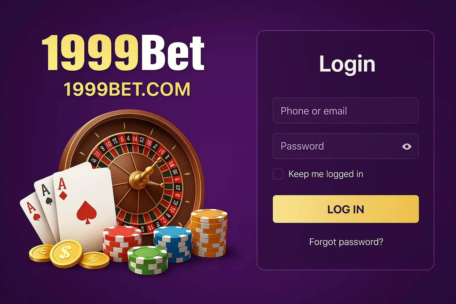 Login no Cassino 1999BET.COM