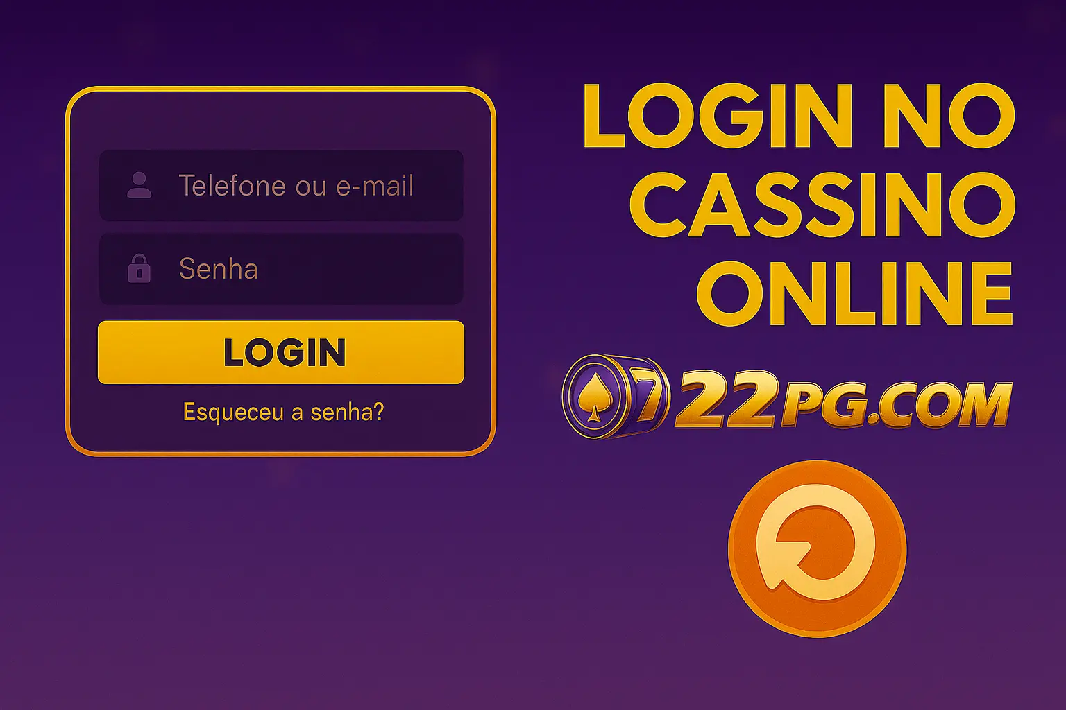 Login no Cassino 22PG