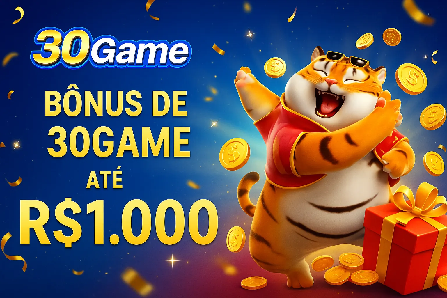 O bônus promocional 30GAME é uma ótima maneira de começar sua aventura