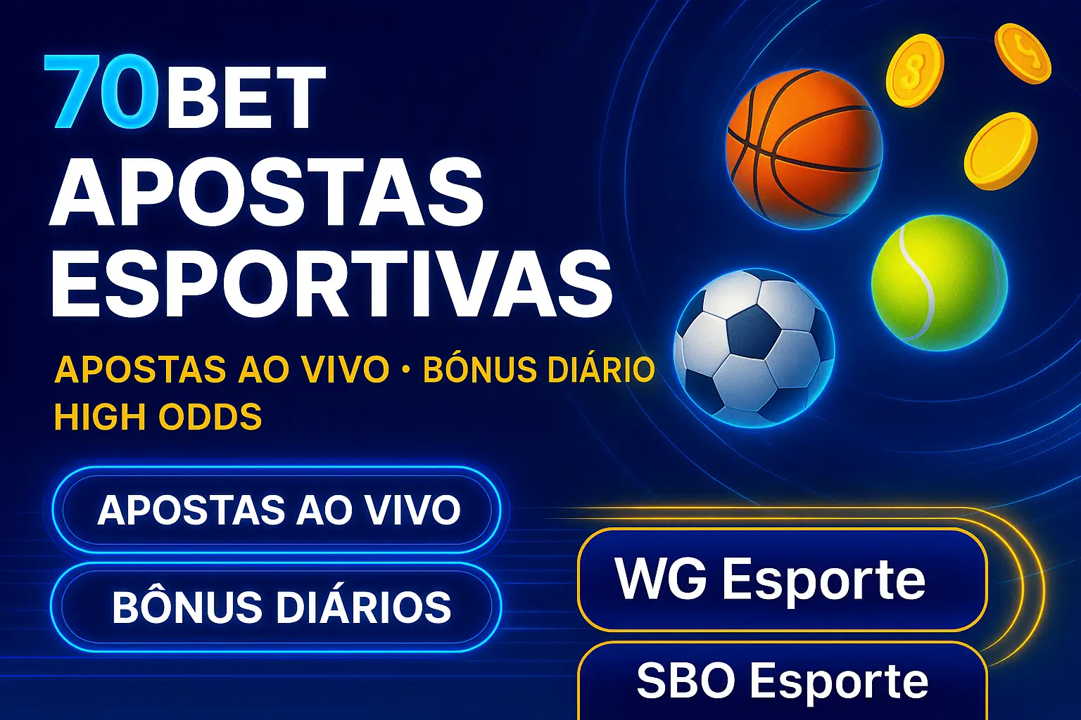 Aposte em apostas esportivas no cassino online 70BET