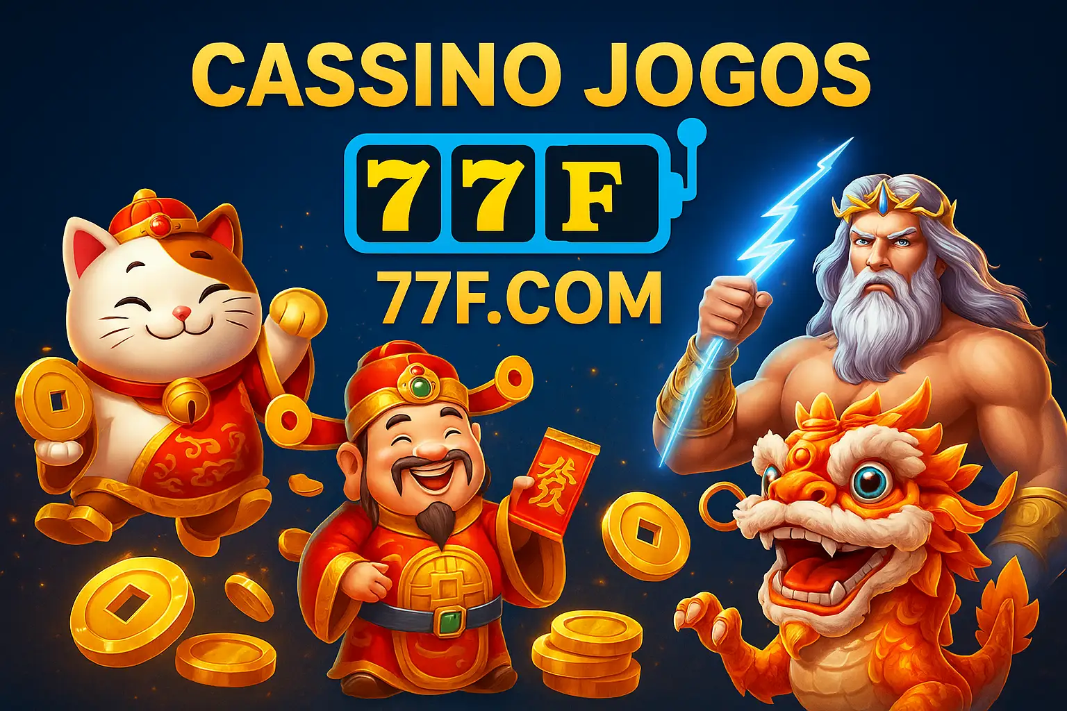 Jogos de cassino online inovadores e emocionantes na 77F.COM
