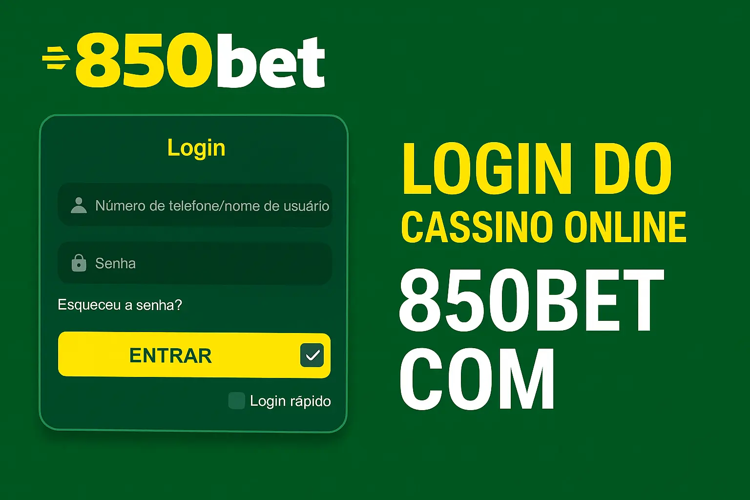 Login no Cassino 850BET.COM