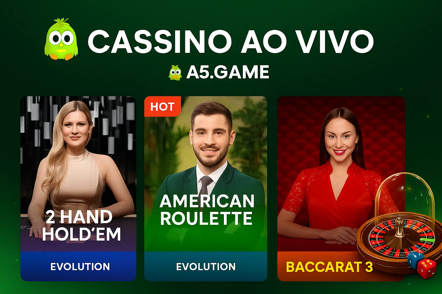 O A5.GAME Live Casino lança promoções regularmente