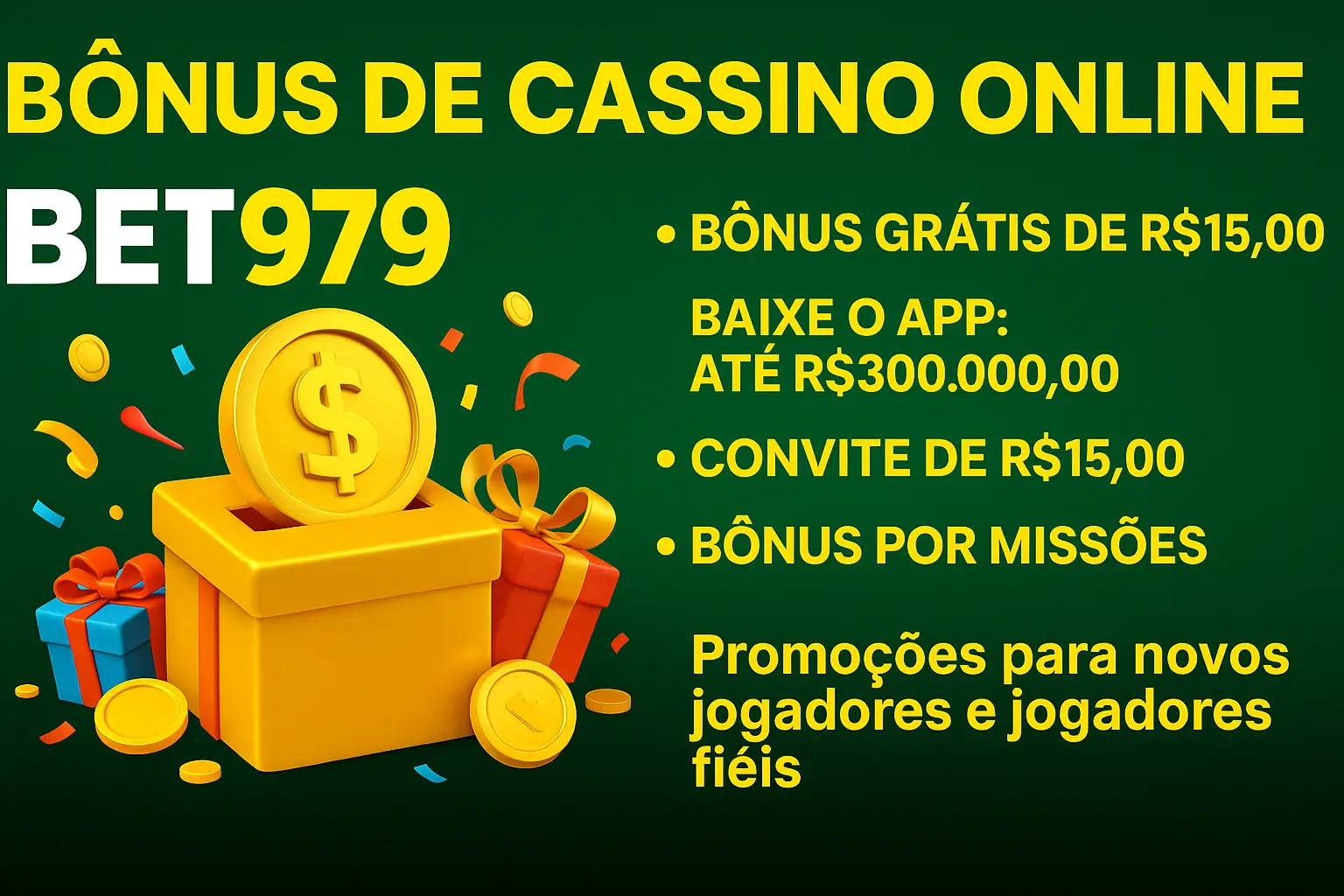 O bônus promocional BET979 é uma ótima maneira de começar sua aventura