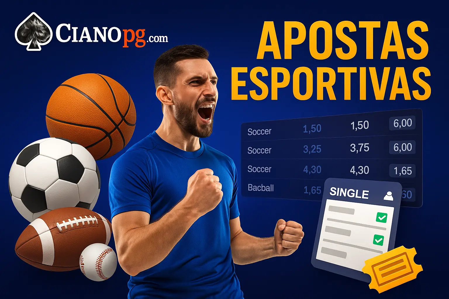 Apostas esportivas no cassino online CIANOPG