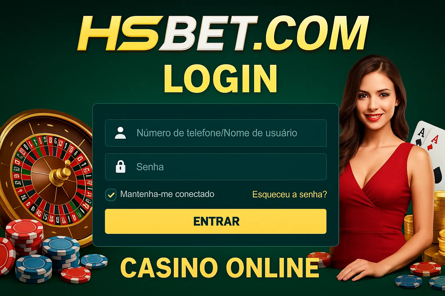 Login no Cassino HSBET.COM
