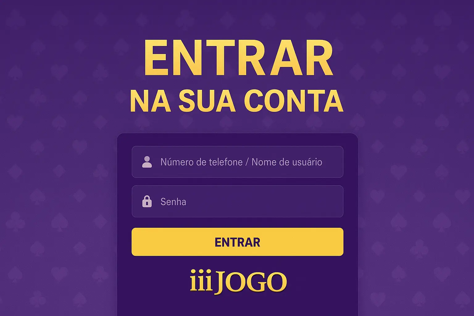 Login no Cassino iiiJOGO
