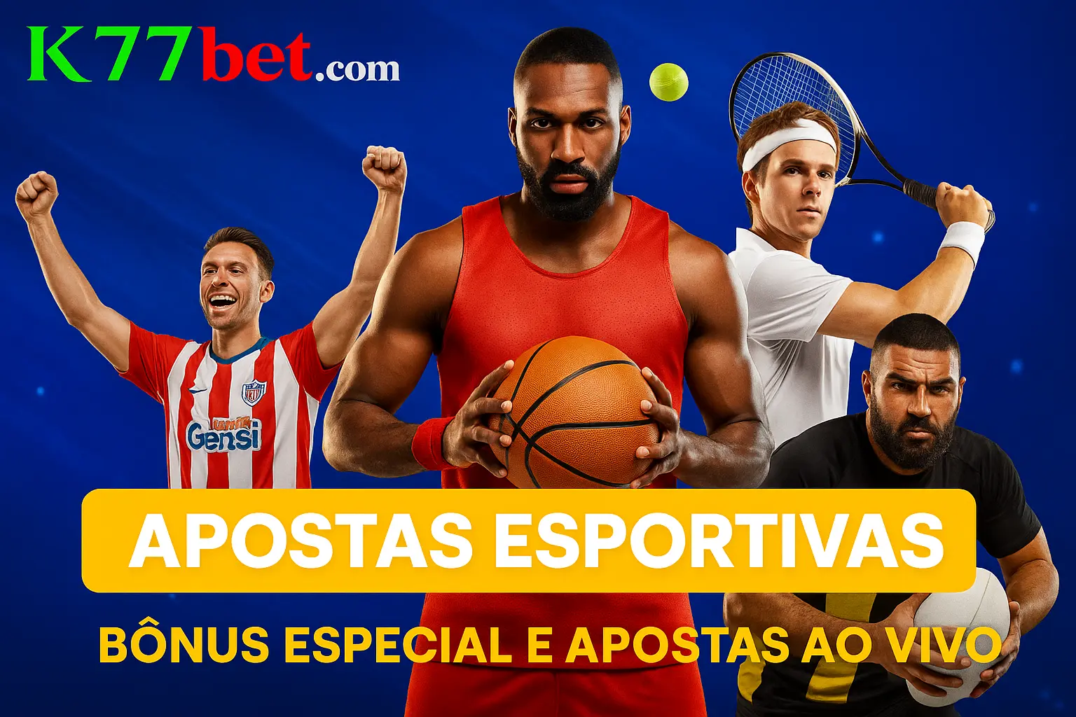 Aposte em apostas esportivas no cassino online K77BET.COM