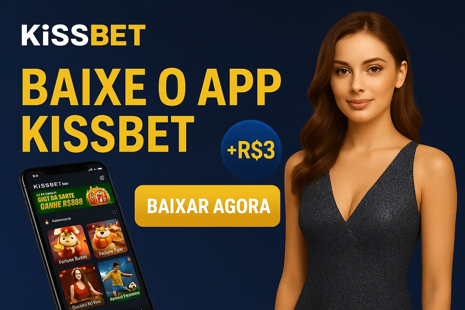 Baixar o KISSBET Cassino App