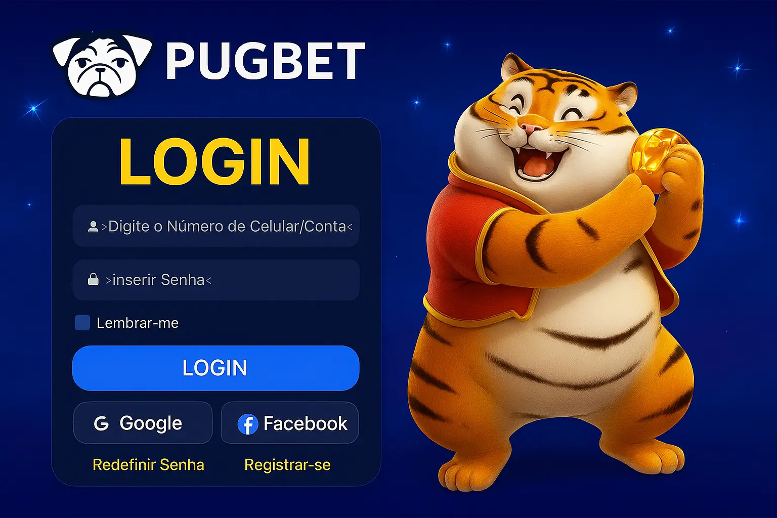 Login no Cassino PUGBET