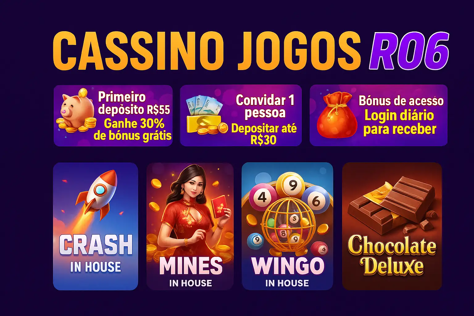 Jogos de cassino online inovadores e emocionantes na R06