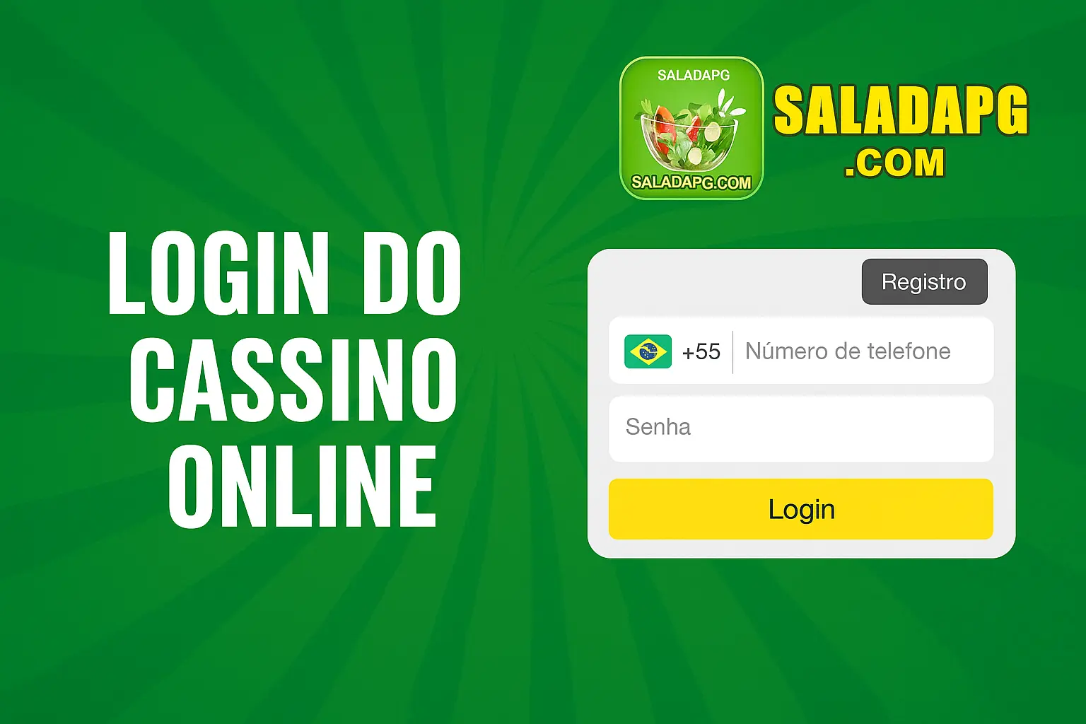 Login no Cassino SALADAPG.COM
