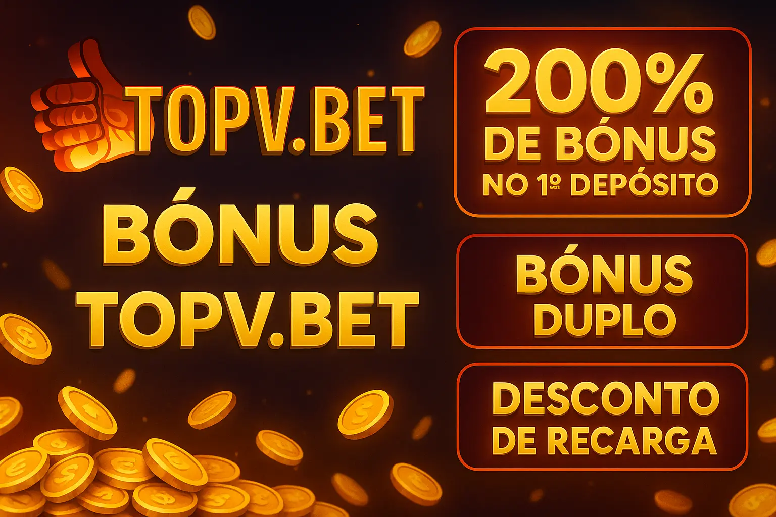 O bônus promocional TOPV.BET é uma ótima maneira de começar sua aventura
