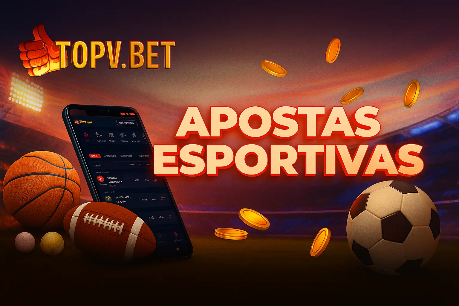 Apostas esportivas no cassino online TOPV.BET