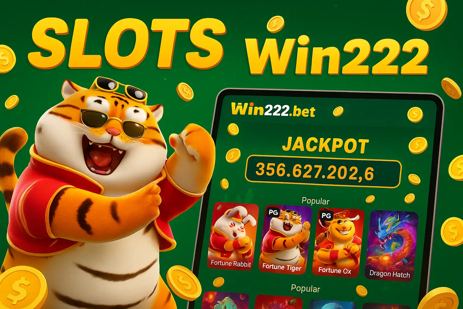 Jogos de Slot no Casino Online Win222