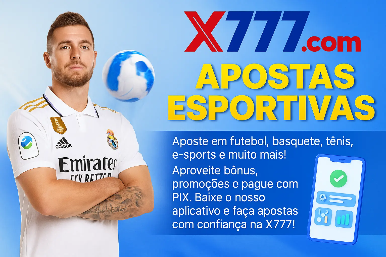 Aposte em apostas esportivas no cassino online X777