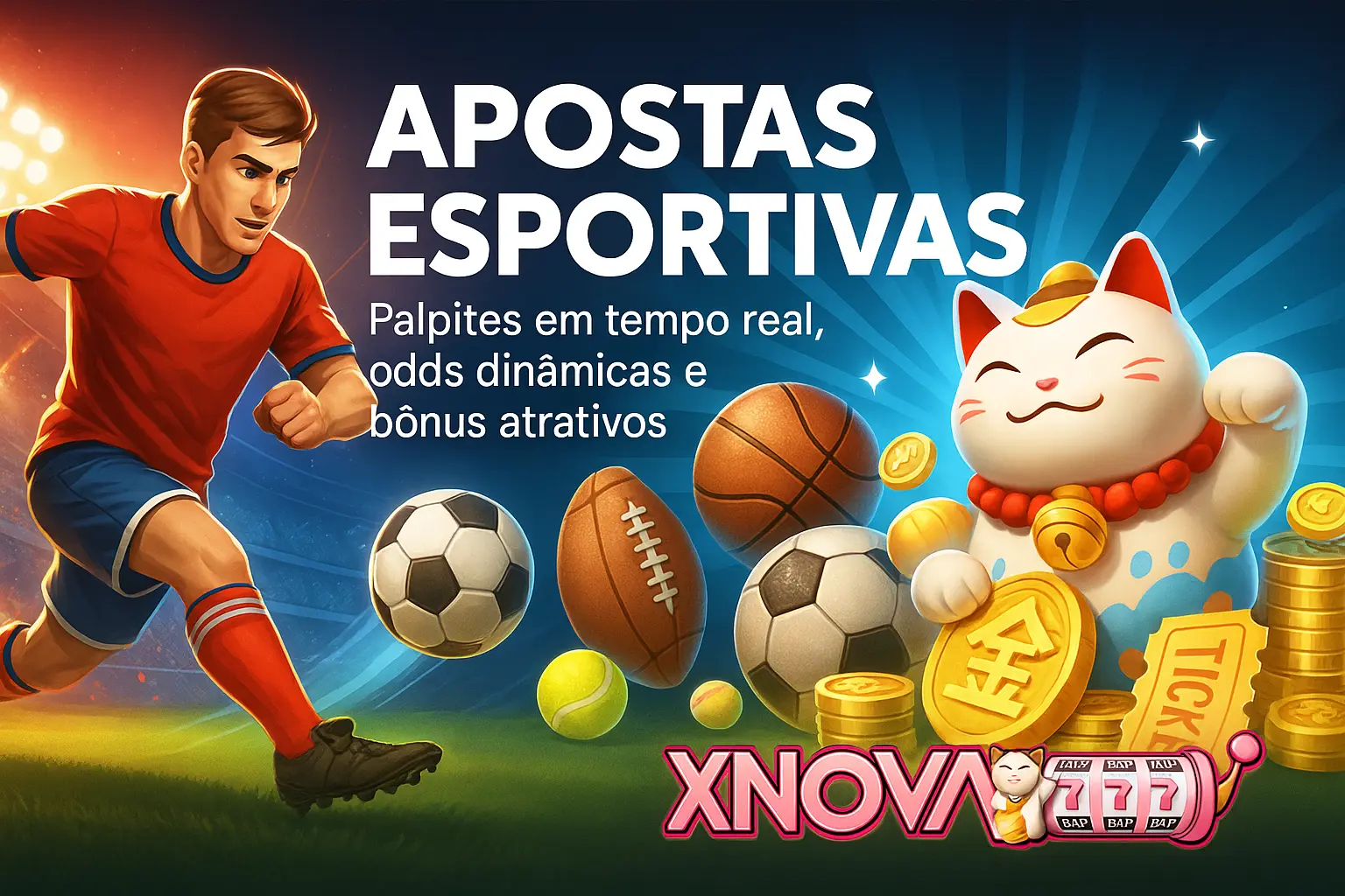 Aposte em apostas esportivas no cassino online XNOVA777